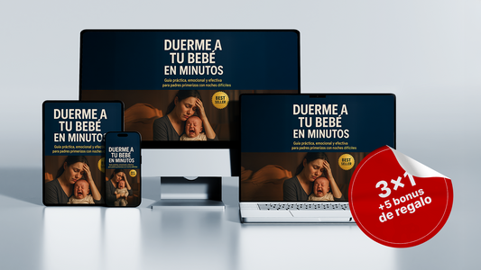 📦Combo Duerme a tu Bebé en Minutos 8x1: 3 Ebooks + 5 Bonus Exclusivos 🎁